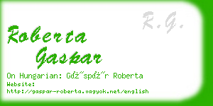 roberta gaspar business card